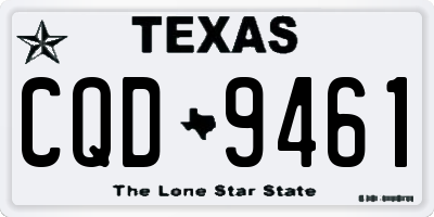 TX license plate CQD9461