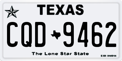 TX license plate CQD9462