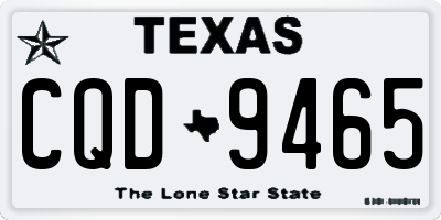 TX license plate CQD9465