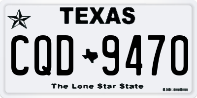 TX license plate CQD9470