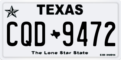 TX license plate CQD9472