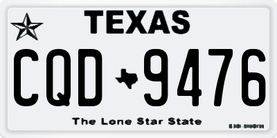 TX license plate CQD9476