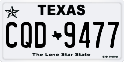 TX license plate CQD9477