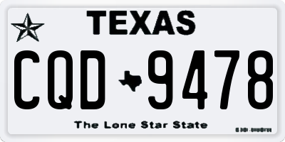 TX license plate CQD9478