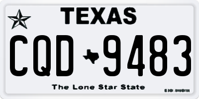 TX license plate CQD9483