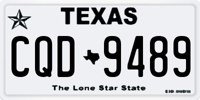 TX license plate CQD9489