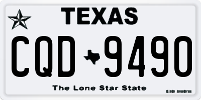 TX license plate CQD9490