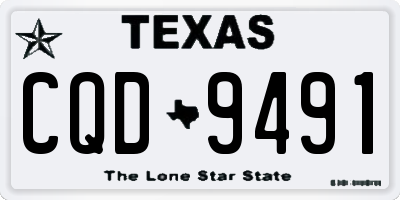 TX license plate CQD9491