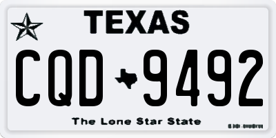 TX license plate CQD9492