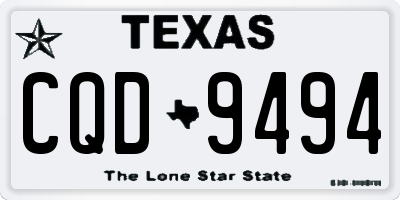 TX license plate CQD9494