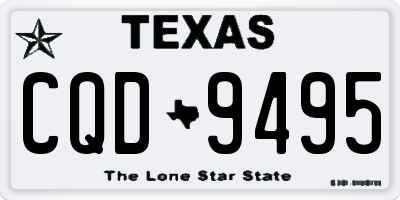 TX license plate CQD9495