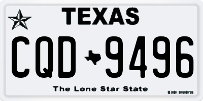 TX license plate CQD9496