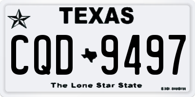 TX license plate CQD9497