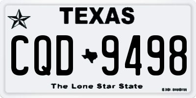 TX license plate CQD9498