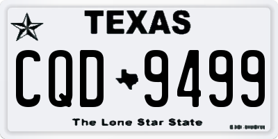 TX license plate CQD9499