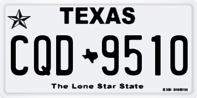 TX license plate CQD9510