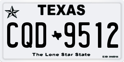 TX license plate CQD9512