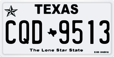 TX license plate CQD9513