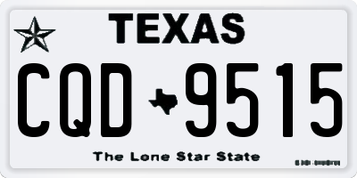 TX license plate CQD9515