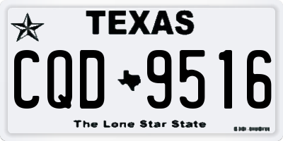 TX license plate CQD9516