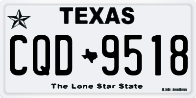 TX license plate CQD9518