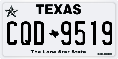TX license plate CQD9519