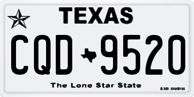 TX license plate CQD9520