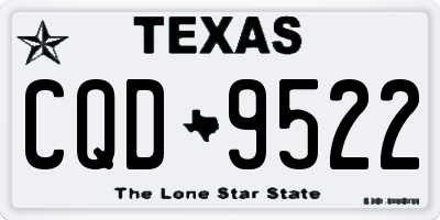 TX license plate CQD9522