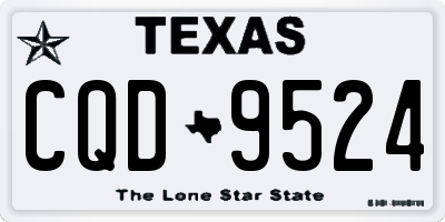 TX license plate CQD9524