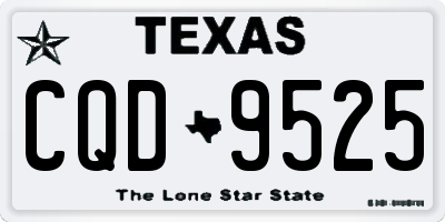TX license plate CQD9525