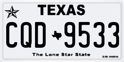 TX license plate CQD9533