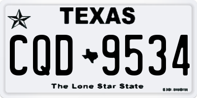 TX license plate CQD9534