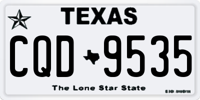 TX license plate CQD9535