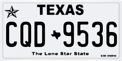 TX license plate CQD9536