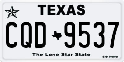 TX license plate CQD9537