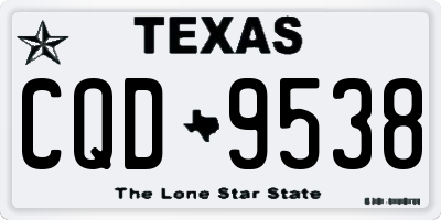 TX license plate CQD9538