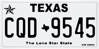 TX license plate CQD9545