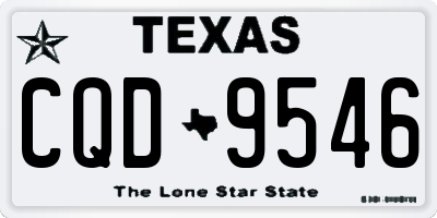 TX license plate CQD9546