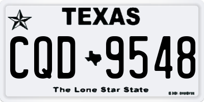 TX license plate CQD9548
