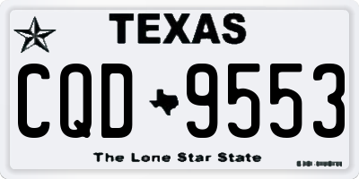 TX license plate CQD9553
