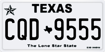 TX license plate CQD9555
