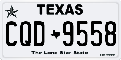 TX license plate CQD9558