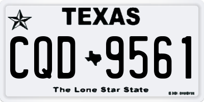 TX license plate CQD9561