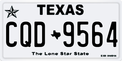 TX license plate CQD9564