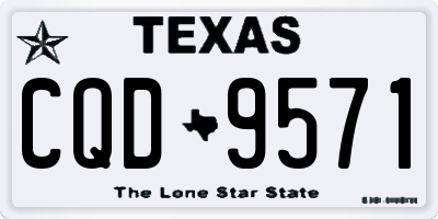 TX license plate CQD9571