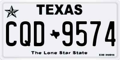 TX license plate CQD9574