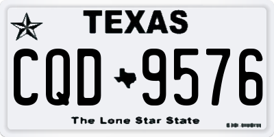 TX license plate CQD9576