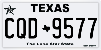 TX license plate CQD9577