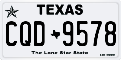 TX license plate CQD9578
