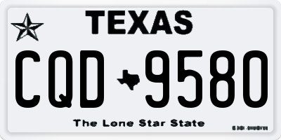 TX license plate CQD9580